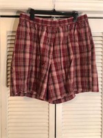 VINTAGE CYNTHIA J PLAID SHORTS 3X