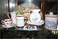 Decorative China Pieces and Bicentennial Crock
