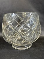 Colony Claridge Diamond Design Glass Punch Bowl