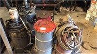 5 - Grease Barrels, Electric Grease Pump,