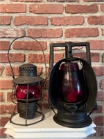 2 Railroad Lanterns