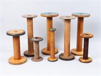 Large Lot of Wooden Spools