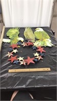 Metal eagles & Star wreath