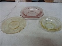 3 Pcs Depression Glassware