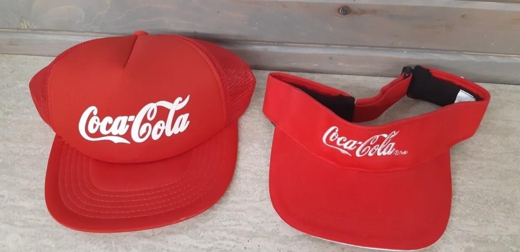 Vintage Coca-Cola hat & Visor
