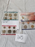 1979 & 2001 Mint sets