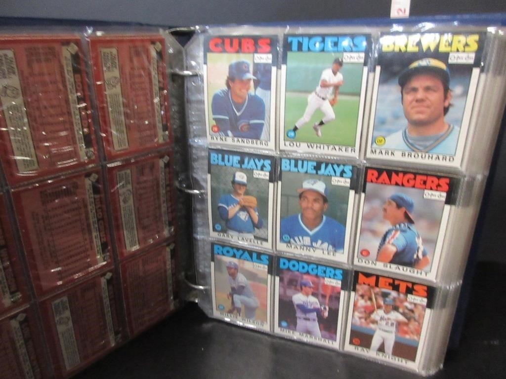 SET OF 1986 OPC BASEBALL CARDS - MISSING 4