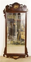 Mahogany Chippendale Scroll Mirror
