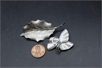 Vintage BB and A&Z Sterling Silver Brooches