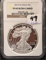 2015 $1 SILVER EAGLE COIN