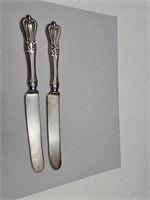 VTG Sterling Silver Handle Knives See Weight