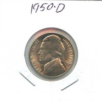 1950-D Jefferson Nickel