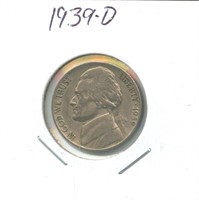 1939-D Jefferson Nickel