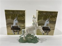 (3) NIB Unicorn Figurines