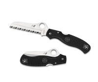 Spyderco Black Lightweight Assist Salt Knife