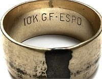 Vintage 10K Gold Filled ESPO Ring