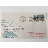 Explorer 23 Wallops Island 1964 Signed First Day C