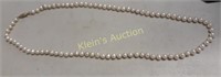 vintage genuine pearl necklace 18" & 14K clasp