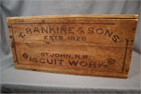 T. Rankine & Sons Biscuit works crate