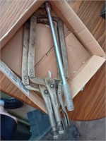 welding locking pliers and 1/2" breaker bar