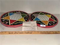 Vintage Metal Chinese Checkers sets w/o marbles