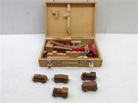 Child's Wood Train & Tool Set