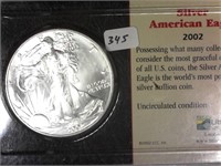 2002 American Silver Eagle Dollar
