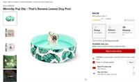 Minnidip Pup Dip - That's Banana Leaves Dog Pool