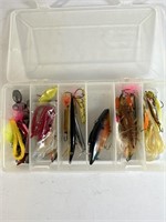 Lure Case w Assorted Fishing Lures