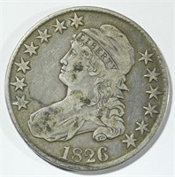1826 CAPPED BUST HALF DOLLAR VG