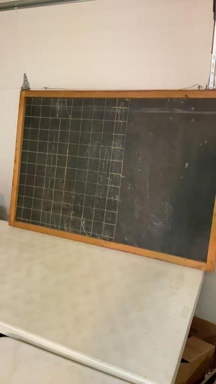 Older hanging chalkboard