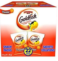 Goldfish Cheddar Crackers, 22 Snack Packs, 28g
