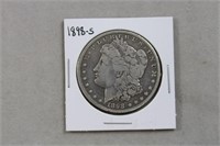 1898S Morgan silver dollar