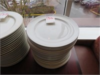 LOT, (29) 12" ROUND WHITE PLATES