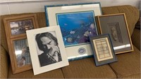 Lot of Decorator Prints and Shadow Box