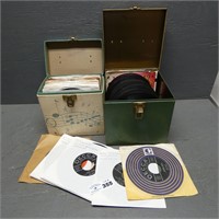 45 Record Albums w/ Carrying Cases