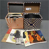 45 Record Albums w/ Carrying Cases