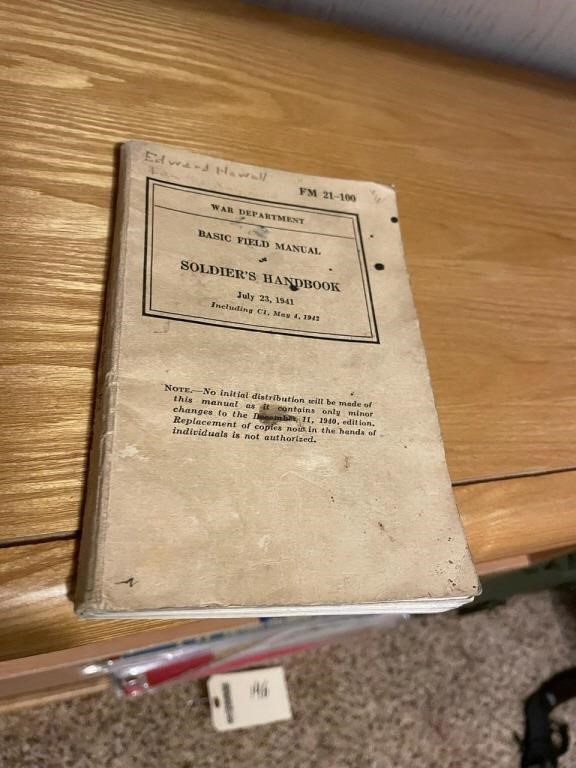1941 war department basic field manual & soldiers