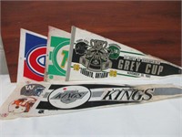 5 Vintage Sports Pennants