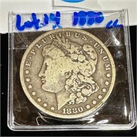 1880 - CC  Morgan Silver $ Coin Carson City