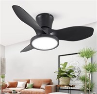 ocioc Quiet Ceiling Fan with LED Light