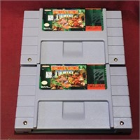 Lot Of 2 Donkey Kong Country SNES Cartridges