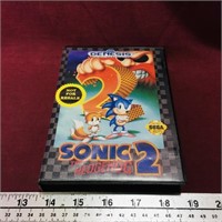 Sonic The Hedgehog 2 Sega Genesis Game & Case