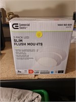 2pk led slim flush mounts