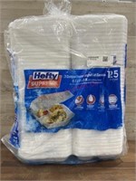 125 count hefty 3 compartment lid containers