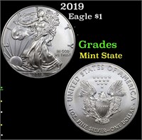 2019 Eagle $1 Grades Mint State
