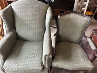 2 Upholstered Wingback Chairs