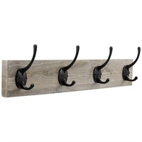 Sageme Wall Mounted Coat Rack, Wooden Entryway Vin