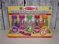 Melissa & Doug Tip & Sip Toy Juice Bottles - NEW