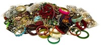 HUGE COLLECTION OF COSTUME JEWELRY & PARTS